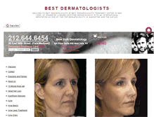 Tablet Screenshot of bestdermatologists.org